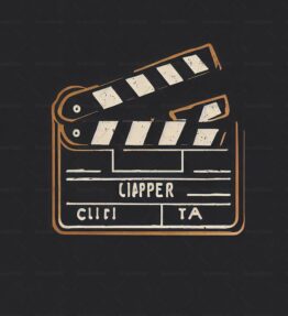 Klappern von Filmklappen im Vintage